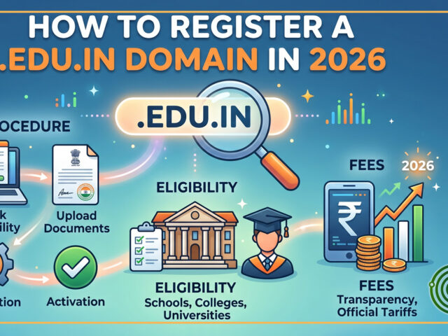 How to Register a .edu.in Domain in 2026 (Procedure, Eligibility, Fees)